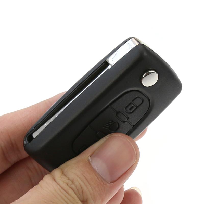 Draagbare Vouwen Flip 3 Knop Afstandsbediening Sleutel Geval Shell voor CITROEN C2 C3 C4 C5 C6 Keyless Entry Fob Case auto Alarm Cover Behuizing