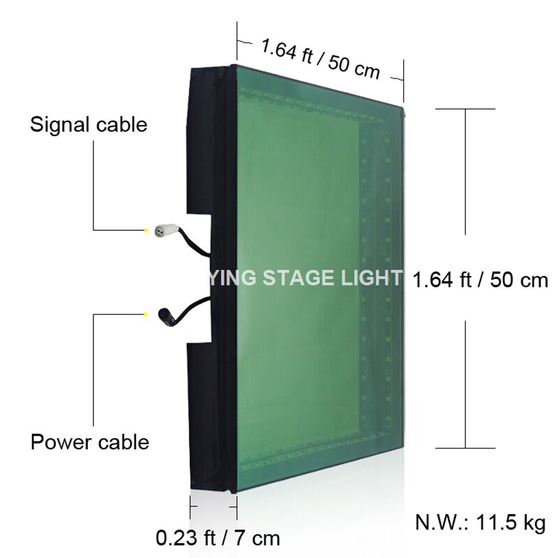 3d Mirror Portable Led Dance Floor For RGB 3in1