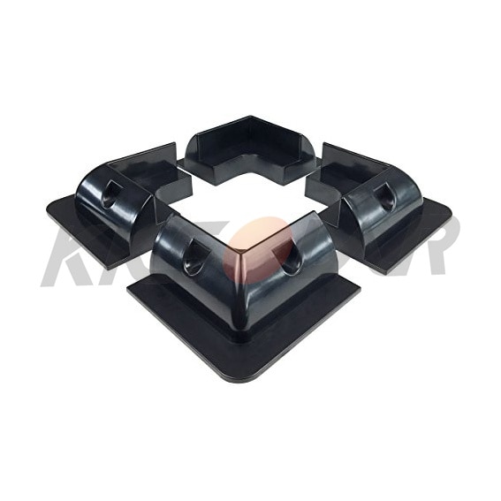 4pc Solar Panel Four Corner Bracket and Side Bracket Drill-Free for RV, Boats, Caravans