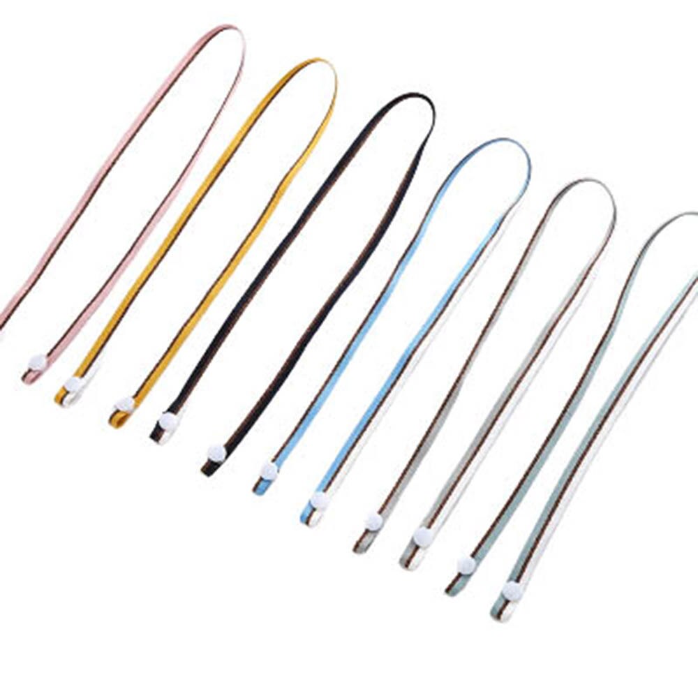 Soporte para mascarillas, 5 uds., Bandanas de cadena para rostro, correa de longitud ajustable, cómodo alrededor del descanso del cuello, protector de orejas