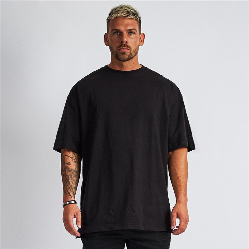 Sommer herre afslappet t-shirt streetwear mærke tøj herre løse t-shirts herre overdele lege t-shirts gå en tur