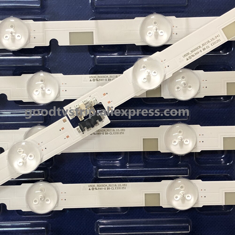 16 PCS LED de retroiluminación para Samsung UE50JU6800 UE50JU6850 UE50JU6800K UA50JS7200 UE50JU6870 UN50JS7200 UA50JS7200 UE50JS7200