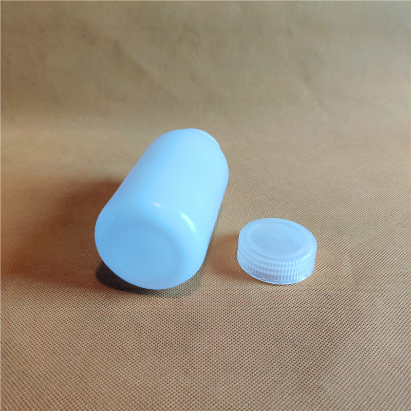 10 stk. 250ml hvite pp plastflasker, kjemisk polypropylenprøveflaske