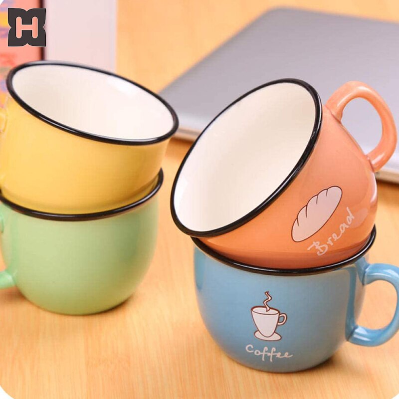 Zakka krus slik farve keramisk kaffe mælk morgenmad kop