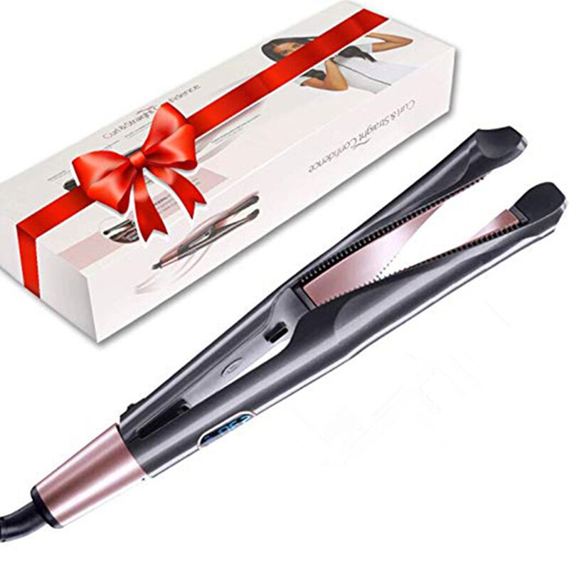 2-in-1 Twist Haar Krul & Stijltang - Toermalijn Keramiek - Max 230°C - Dubbele Spanning: 1296 met doos / VK