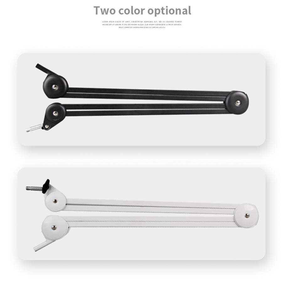 Microphone Boom Arm Stand Heavy Duty Cantilever Bracket Tripod Adjustable Suspension Scissor Spring Built-in Mic Stand