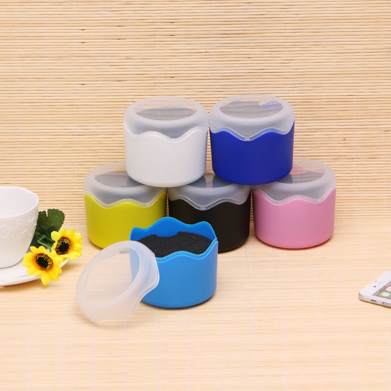 Caja de almacenamiento de reloj de pulsera de Color caramelo, caja de reloj individual de plástico con esponja, 1 unidad