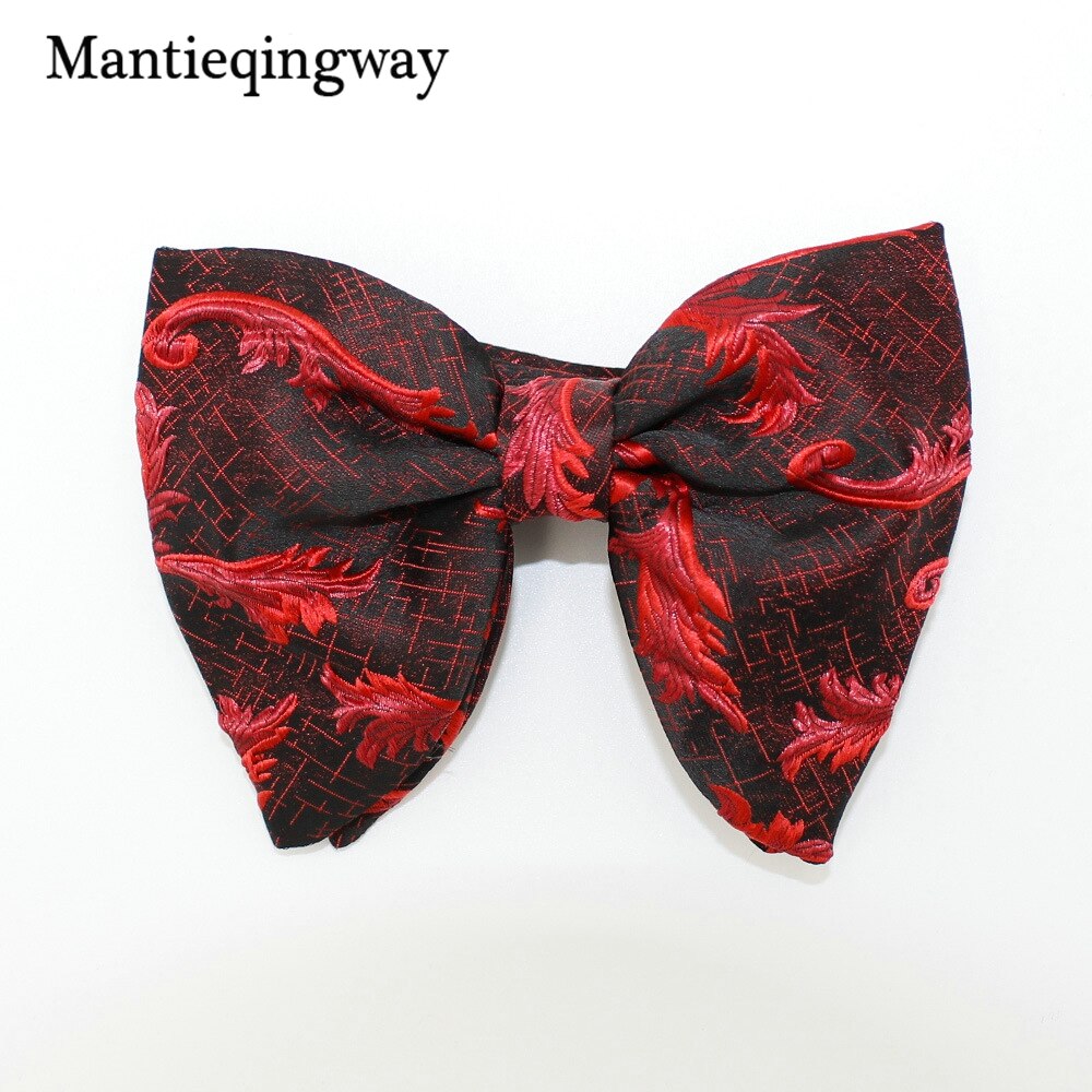 Mantieqingway, pajaritas grandes a la para mujer, hombre, novio, pajarita para boda, pajarita de poliéster, corbatas negras ajustadas para cuello