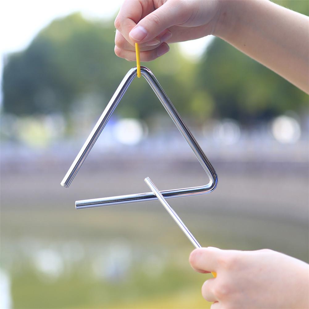 10 Stks/set Muziekinstrumenten Set 6 Inch Rode Hand Tamboerijn + Dubbele Regen Geluid + Geel Zand Ei