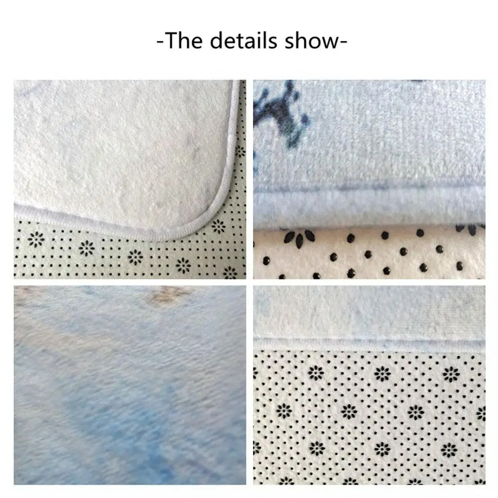 Badkamer marmeren tapijt driedelige set toiletovertrek voetmat badkamer decoratieve mat antislip waterabsorberend dik en comfortabel