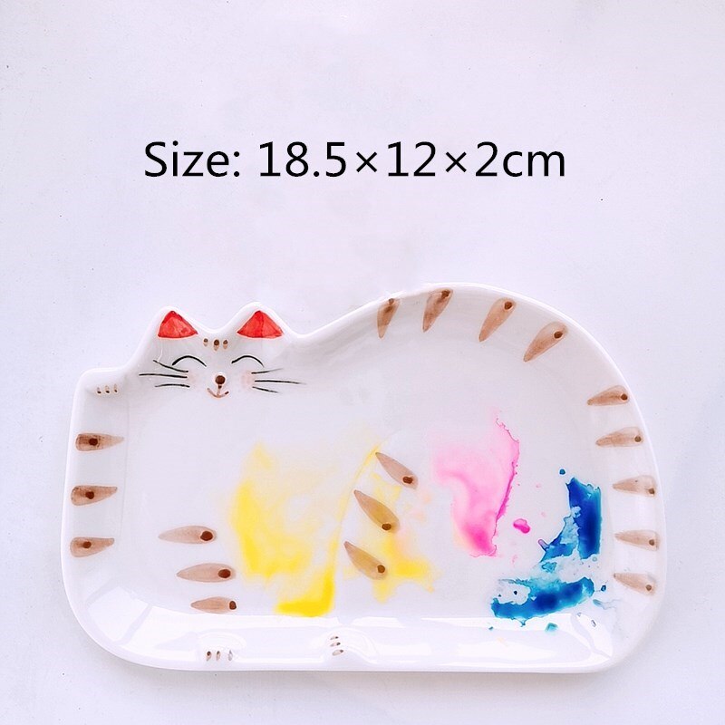 Tegneserie keramik palette akvarel palette oliemaleri kinesisk maleri maling hvid porcelæn palette til kunst maleri forsyninger: 4