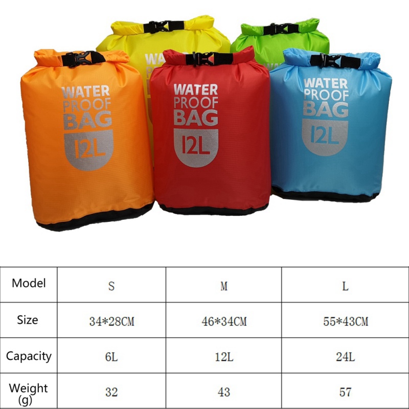 Waterproof Dry Bag Pack Swimming Rafting Kayaking River Trekking Floating Sailing Canoing Boating Water Resistance Dry Sacks