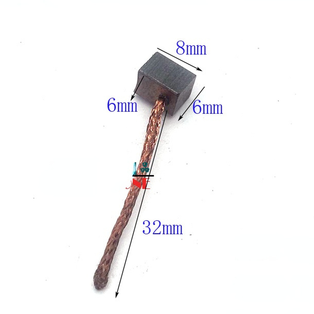 10pcs Car Window Wiper Motor Engine Copper Carbon Brush 3*4*5*6*7*8*9*10*12*14*15mm