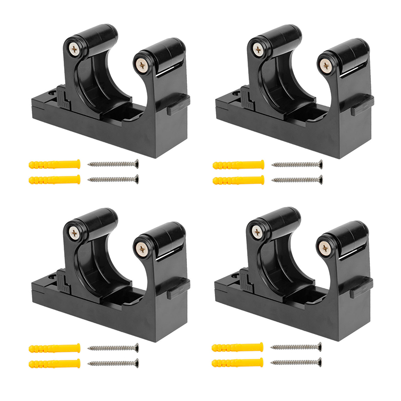 Soporte de pared para bicicleta de 2/4 piezas, colgador de hebilla ajustable, soporte para bicicleta Vertical Horizontal, almacenamiento, accesorios de tubo de 1,0-2,8 pulgadas