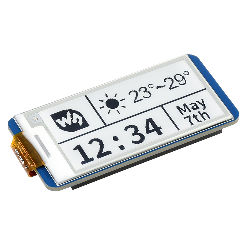2.13 Inch E-Ink Display for Raspberry Pi Pico E-Paper White/Black 250x122 SPI Screen for Pico