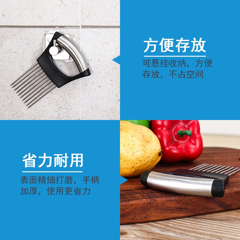 Rvs vinger guard vlees naald ui inbrengen vlees inschrijver vis rundvlees karbonade breaker keuken tool