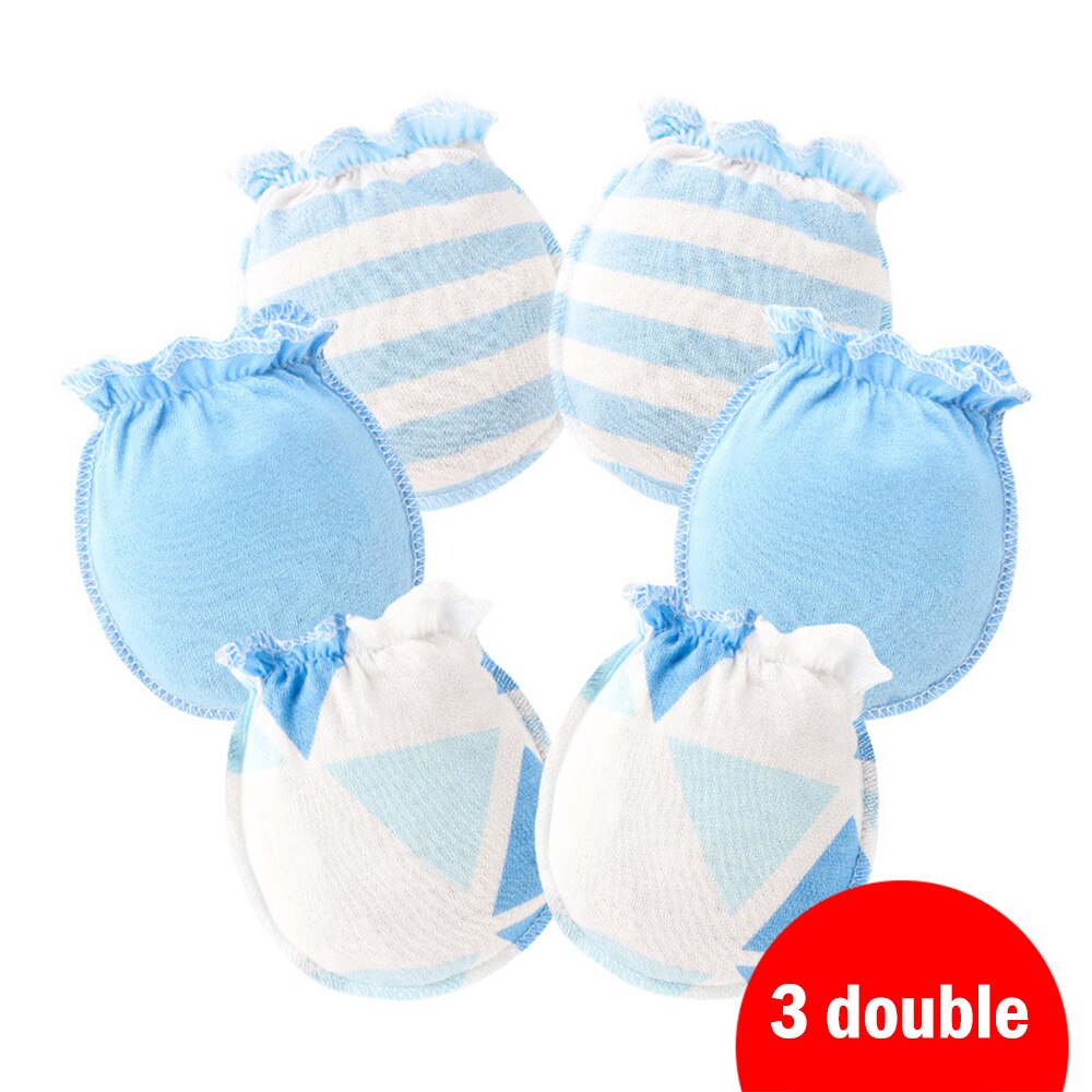 3 Paare Baby Anti Kratzen Handschuhe Neugeborenen Handschuhe Gesicht Baby Fäustlinge Handschuh Kleinkind Zubehör