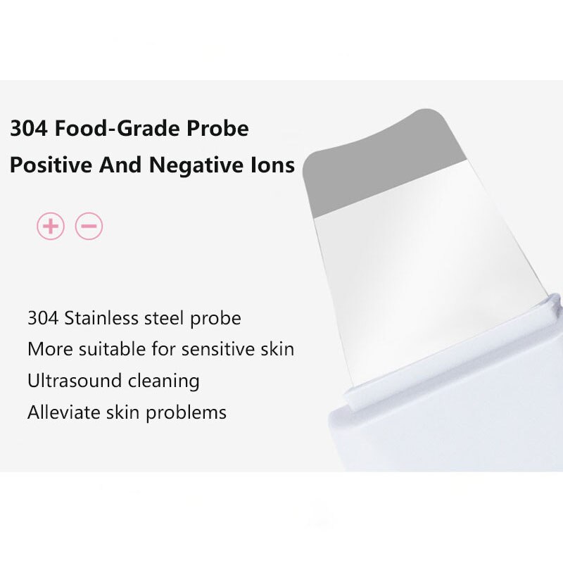 Ultrasonic Facial Skin Scrubber Ion Deep Face Cleaning Peeling Rechargeable Skin Care Device Beauty Instrument