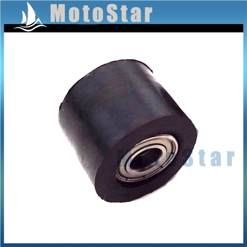2x Motorcycle Rubber 10mm Zwart Keten Spanrol Roller Gids Voor Chinese Pit Trail Motor Dirt Bike