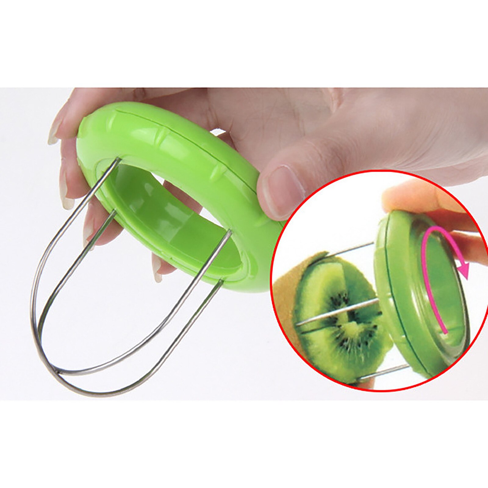 2Pc Fruit Dunschiller Snijden Kiwi Peeling Artefact Graven Kiwi Peeling Snijmachine Mes Kiwi Schil Snijgereedschap c50