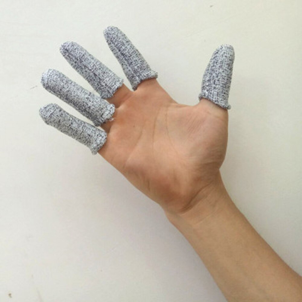 1Pc Reusable Cut Resistant Finger Cots Level 5 Protection Anti-Cut Fingertips Protector Hands Finger for Kitchen, Work, Sculpt