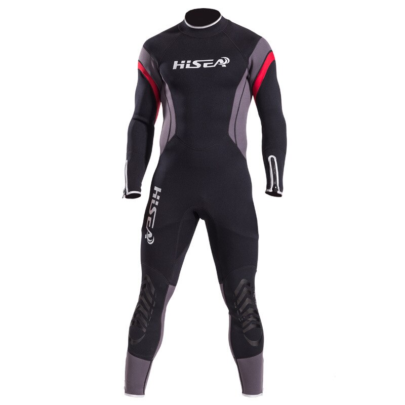 Hisea 2.5Mm Mannen Full Body Neopreen Wetsuit Super Elasticiteit Kleur Stiksels Surf Duikuitrusting Kwallen Kleding: XL(65-70kg)