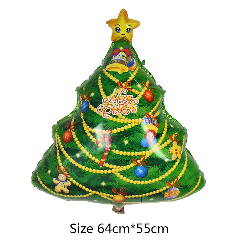 Santa Claus Deer Schneemann Folien-ballone Weihnachten Baum Helium Ballon für Weihnachten Party Dekoration Globals Kinder Spielzeug Neue Jahr Decor: B16