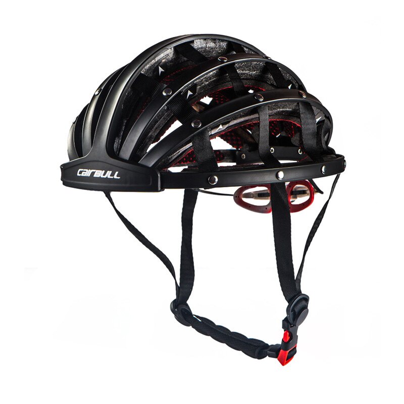 260G Opvouwbare Road Fiets Helm Lichtgewicht Draagbare Fietsen Fietshelm City Bike Sport Veiligheid Leisure Rijden Helm: Black