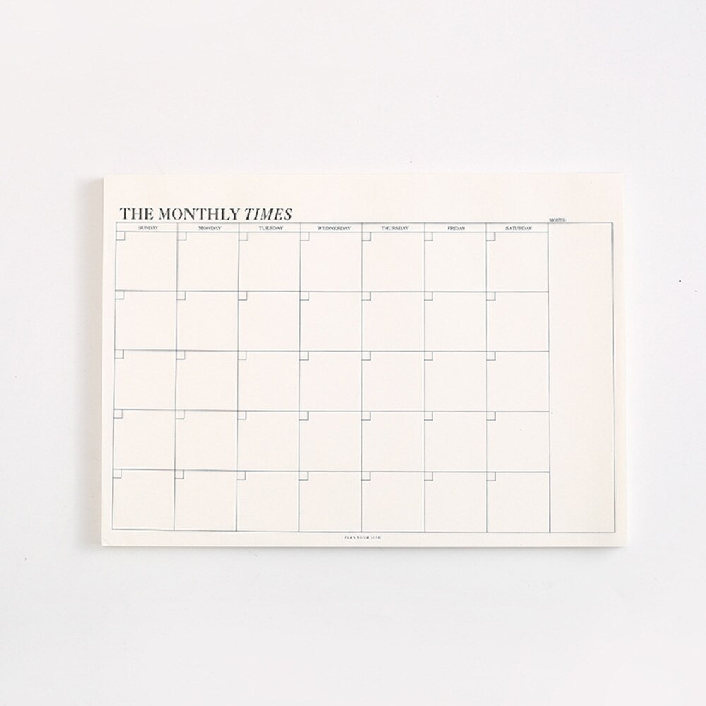 Planner Notebook Office Supplies School Stationery Monthly Weekly Planner 60 Inner Pages Day Planner Book Stationery: Monthly