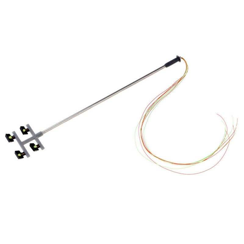 5pcs 1:100 Ho Scale 4 Led Street Lights Scenery Mini Lamppost & 1pcs 3 Color Traffic Light Signals Scale Model 6 Led