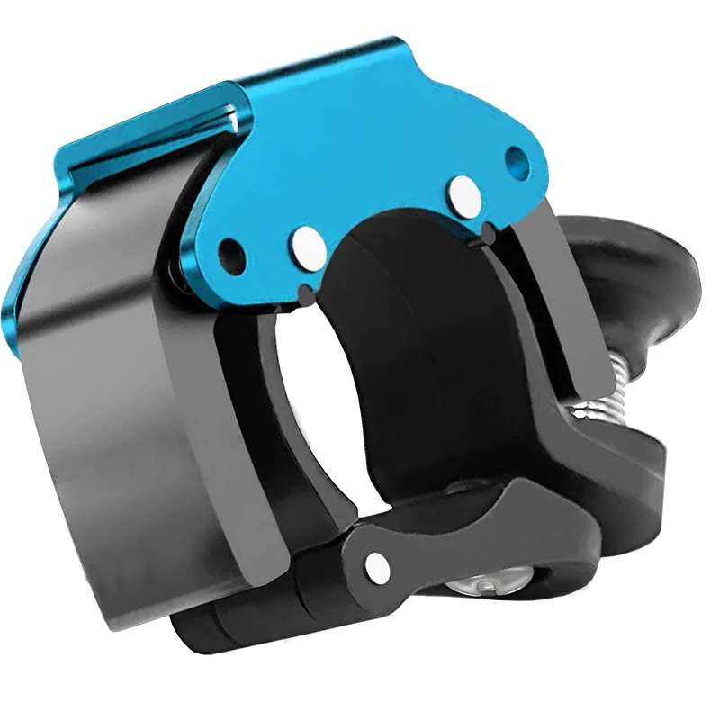 Timbre de bicicleta de acero inoxidable, claxon clásico para manillar de bicicleta, sonido nítido, accesorios de seguridad para bicicleta: Azul