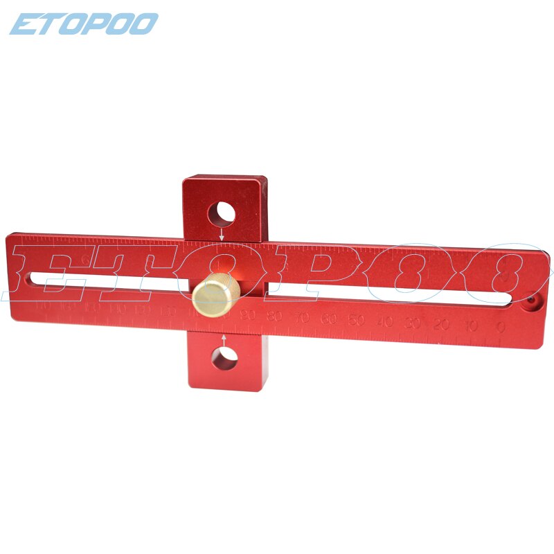 Aluminum Alloy 170/270/370mm Scale Metric Measure Scribing Ruler T Shape Woodworking Carpentry Marking Tool