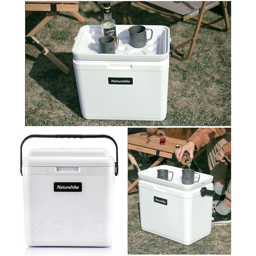 13L Portable Hand-held Mini Refrigerator Car Refrigeration Cooler Warmer For Outdoor Travel Barbecue Cold Storage 12-24 Hours