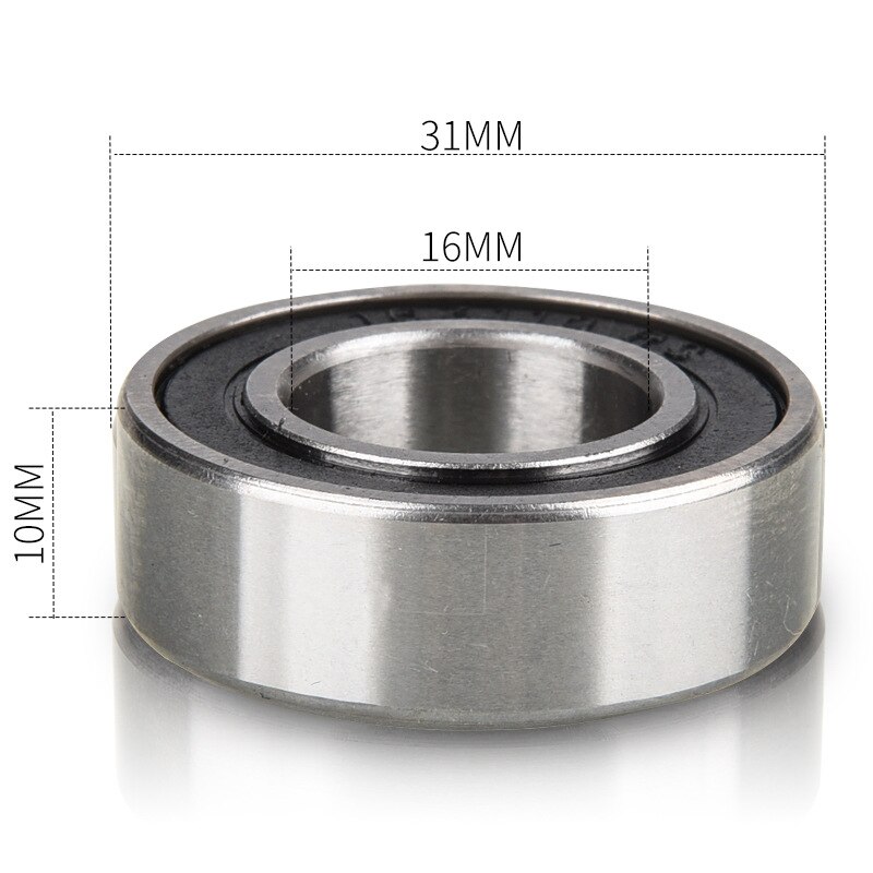 2PCS/Lot 163110-2RS Bicycle Bearing 16x31x10mm Bike Axis Repair Bearing Factory Shielding Ball Bearing Bicycle Parts