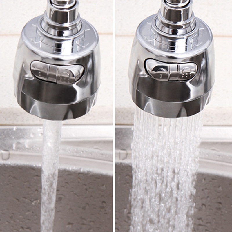 Fleksibel vandhanehåndtager rustfrit stål 360 roterende belufter vandhane filteradapter sprøjtehoved køkkenbad tilbehør