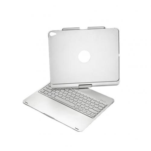 360 dreh Bluetooth Tastatur Hintergrundbeleuchtung Drahtlose Bluetooth Tastatur Für iPad Profi 12,9 Tablette Laptop Bluetooth-fähigen Geräzehn: silber-