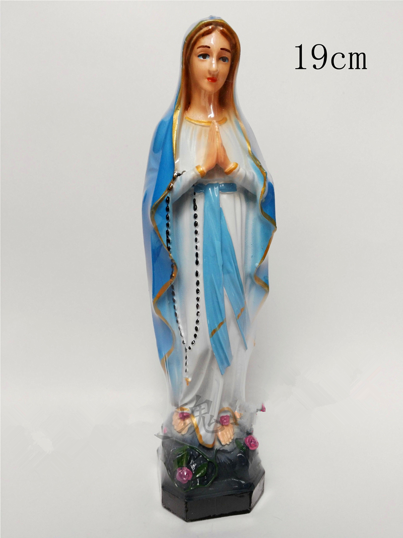Religiös statyett helig familj staty jesus heliga hjärta staty välsignade jungfru maria staty: Färg 4