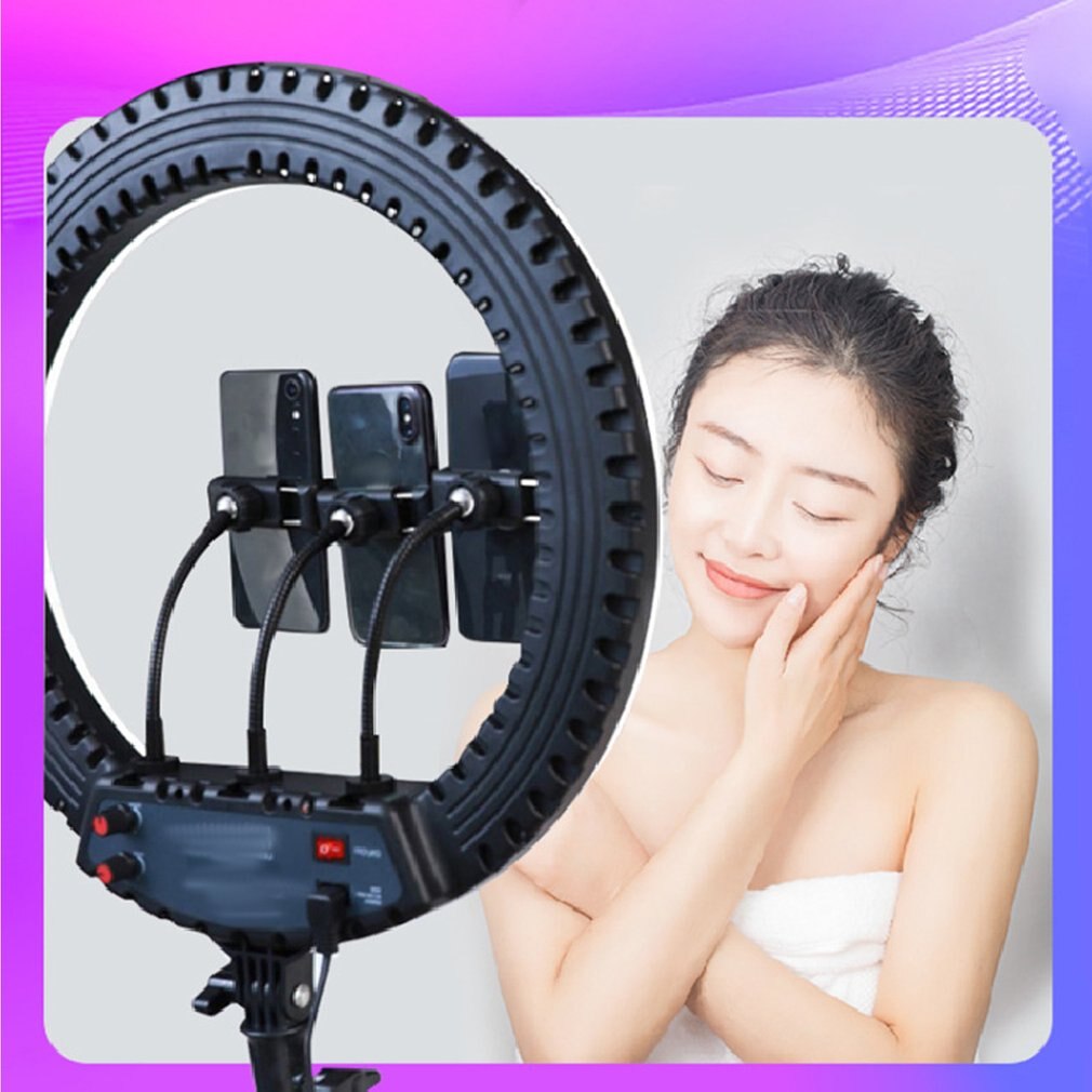 Diffusore di luce ad anello da 18 pollici anello di riempimento portatile anello diffusore di luce paralume fluorescente per riprese di prodotti registrazione Video