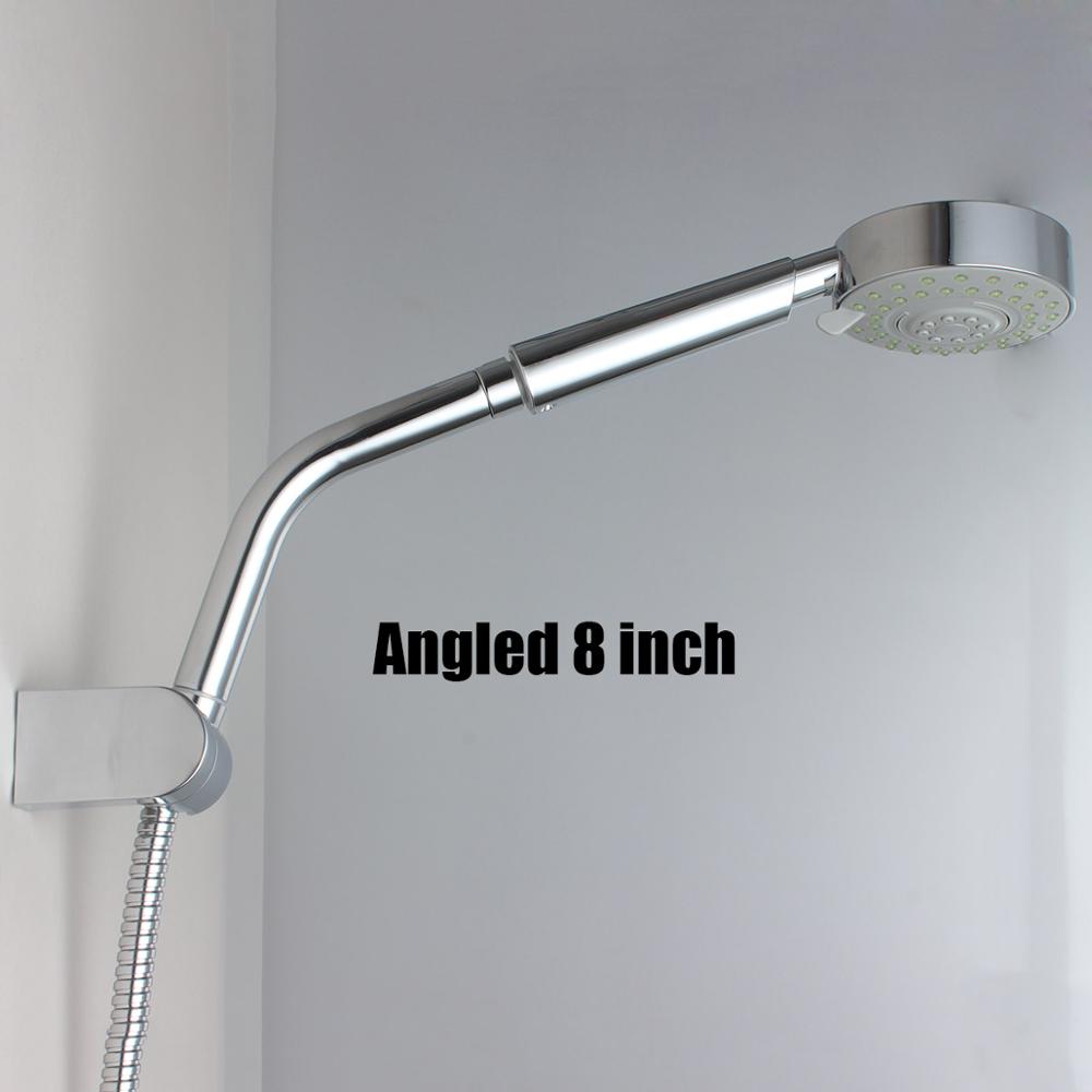 Messing 8 Inch Douche Arm Douchekop Extension arm voor Badkamer Douche Tap, Chrome