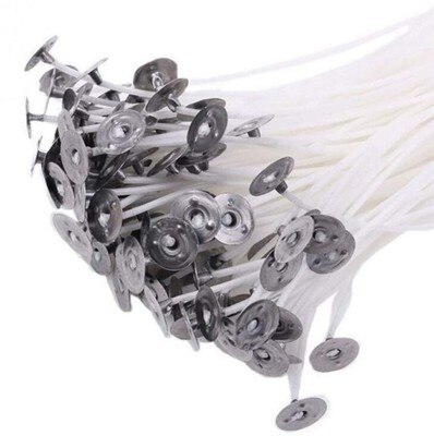 Mèches de bougies en coton tissé, noyau de cire de soja, pour bricolage, ligne de lampe à Kerosene, accessoires en bois, fabrication de bougies