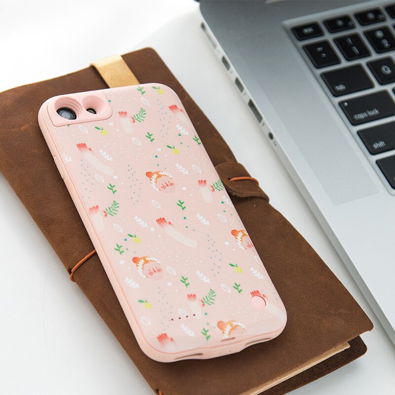 Liberfeel mini, tragbare, ultradünne ladehülle für iphone 7 8 2500 mah powerbank-ladegerät für smartphones