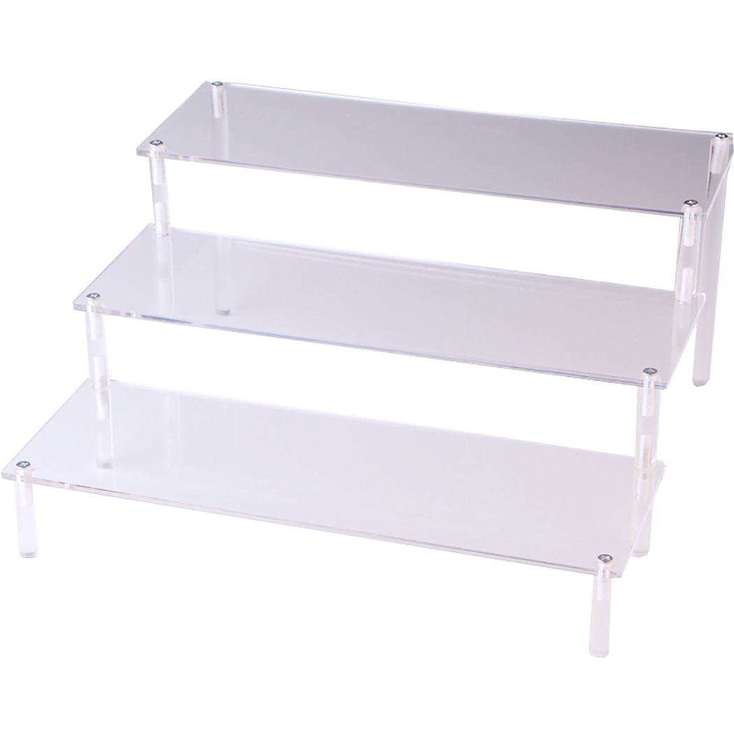 Drei-Tier Acryl Abnehmbare Leiter Rahmen Parfüm Schmuck Display Rack Transparent Leiter Regal Shop Display-Tools