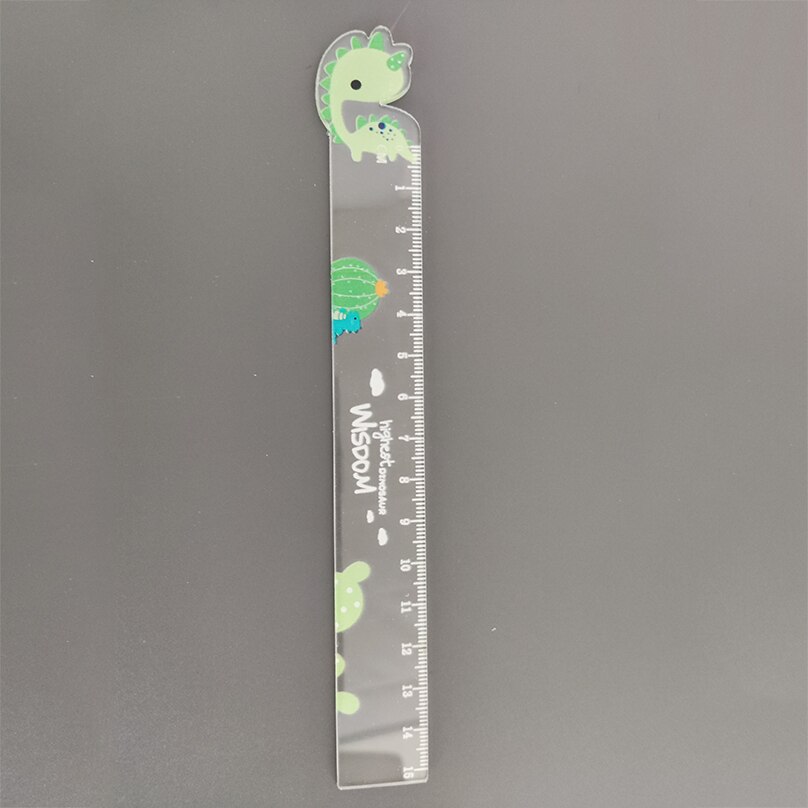 Règle de Dinosaure Kawaii Transparente et Mignonne de 15cm, Outil de Dessin à Faire Soi-Même, Fournitures Scolaires pour Étudiant: Bourgogne