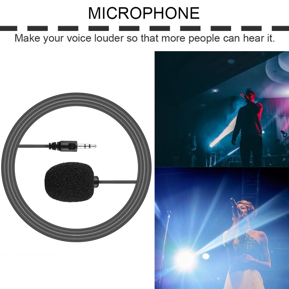 Mini micrófono portátil para ordenador y portátil, manos libres, 3,5mm