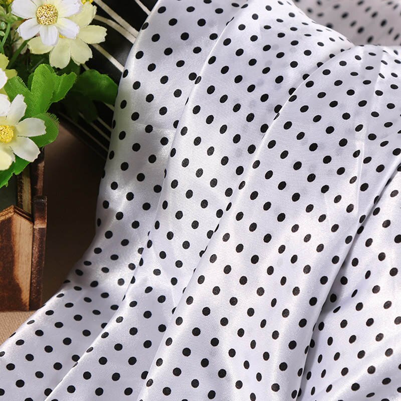 Polyester satin fabrictwist landscapebillede mønster tøj skjortekjole satin stof