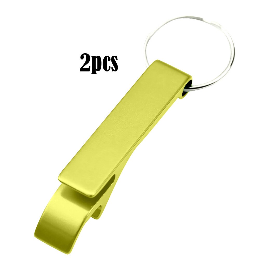 Portable Bottle Opener Keychain 3 In 1 Mini Key Holder Portable Press Elevator Handle Tool Stainless Steel Bottle Opener #50g: F