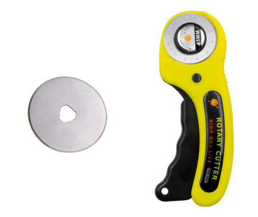 45 mm Lederhandwerk, Rollschneider, Lederschneidewerkzeug, Lederhandwerk, Stoff, kreisförmige Klinge, Messer, DIY, Patchwork, NäHenne, Quilten: Burgunderrot