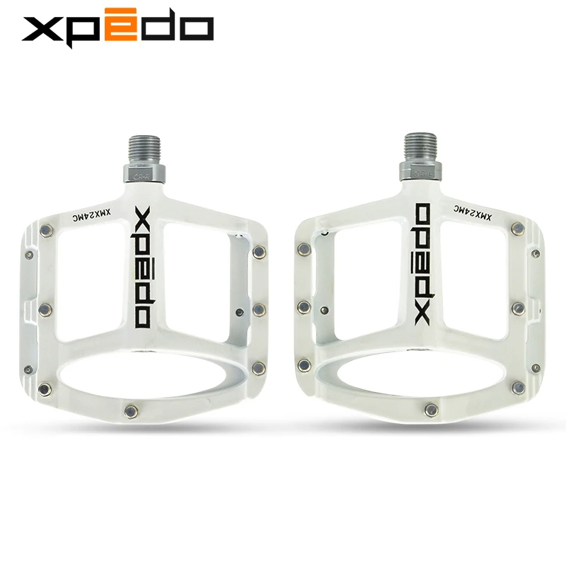 XPEDO XMX24MC Pedal de bicicleta de magnesio 2 rodamientos de cartucho husillo cr-mo pedales de bicicleta de carretera MTB piezas de ciclismo ultraligeras Wellgo: Borgoña