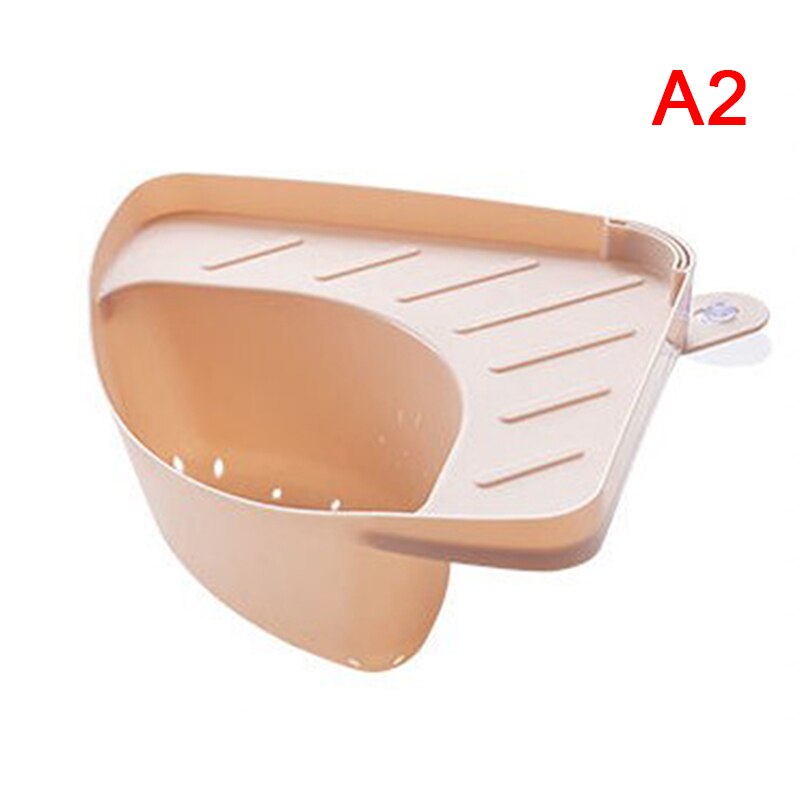 Zlewozmywak trójkątny pojemnik na odpady pojemnik na odpady półka narożna kosz na żywność pojemnik na owoce warzywa filtr siatkowy: A2