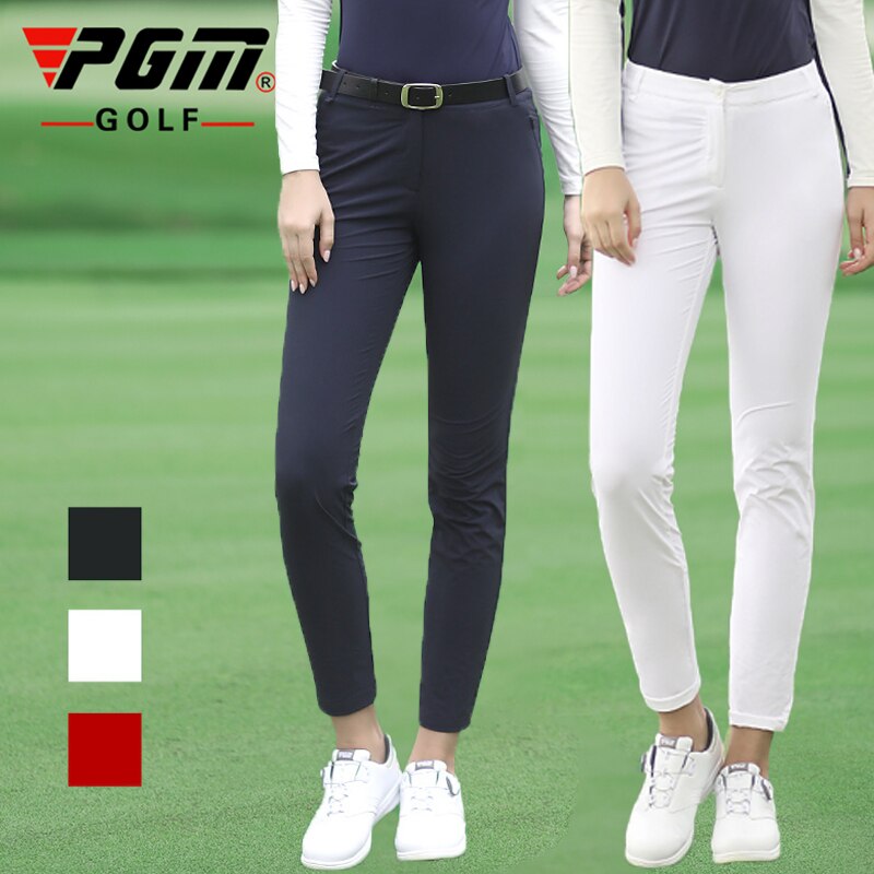 Pgm Autumn Winter Ladies Golf Pants Women High Elasticity Sport Trousers Slim Fit Golf/Tennis Pants Warm Windproof Golf Clothing
